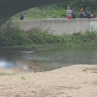 Escena. Los cuerpos estaban abajo del puente de la avenida Malecón, en Puerto López.