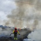 Un incendio forestal del fin de semana.