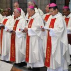 Quito. Algunos de los sacerdotes que arribaron a una asamblea plenaria.