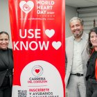 Presentación. El presidente de la Sociedad Ecuatoriana de Cardiología, Bolívar Sáenz, durante el anuncio de la carrera.