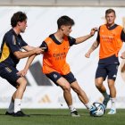 Arda Guler se lesionó sobre el final de la práctica de este martes 26 de septiembre.