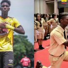 Allen Obando, juvenil delantero de Barcelona, acudió al juramento de la Bandera de Ecuador