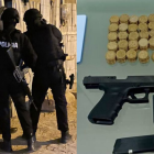 9 detenidos y la incautación de droga (heroína y cocaína), un arma de fuego, municiones, dispositivos electrónicos y celulares