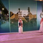 Imagen de archivo de varios asistentes durante la Cumbre de la Recuperación del Turismo en Riad (Arabia Saudí).