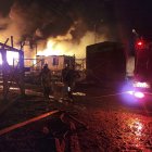 Fotografía cedida por Nagorno-Karabakh Human Rights Ombudsman que muestra una explosión en Stepanakert, Nagorno-Karabakh, el 25 de septiembre de 2023.