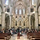 La Orquesta Sinfónica de Guayaquil en una de sus recientes presentaciones en la Catedral Metropolina.