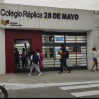 Resguardo. La unidad educativa que está ubicada en el noroeste de Guayaquil, fue intervenida por el repunte de hechos violentos.