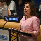 Dina Boluarte, presidenta de Perú,