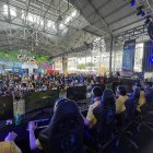 Los fanáticos asistieron desde temprano para presenciar el torneo de League of Legends