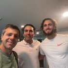 Juan Pablo Pagano (i) tiene una buena relación con la familia Campana.