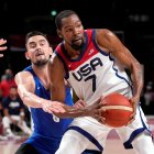 Kevin Durant durante el desarrollo del discreto Mundial 2023.