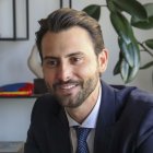 El ministro de Turismo de Ecuador, Niels Olsen, en una entrevista este miércoles con la agencia EFE en Madrid.