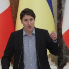 Fotografía de archivo en la que se registró al primer ministro de Canadá, Justin Trudeau.
