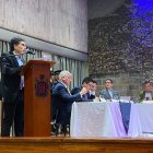 Informe. Francisco Mosquera, gerente de Emseguridad, presentó el informe sobre el contrato de alarmas comunitarias ante el Concejo de Quito.