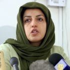 Iranian activist Narges Mohammadi speaks during the first-ever conference on human rights violations at the Human Rights Centre in Teheran, Iran, 17 January 2005 (reissued 06 October 2023). Mohammadi was awarded the Nobel Peace Prize on 06 October 2023 "for her fight against women"s oppression in Iran and her fight to promote human rights and freedom for all," the Norwegian Nobel Committee"Äôs chairwoman said during the award ceremony in Oslo. EFE/EPA/ABEDIN TAHERKENAREH