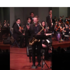 El francés tocó con la Orquesta Filarmónica Municipal de Guayaquil, dirigida por el maestro Manuel Campos.