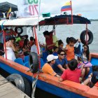 Descanso. La playa de Jambelí fue una de las más visitadas en el feriado.