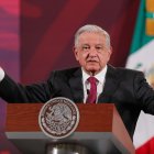 El presidente de México, Andrés Manuel López Obrador, durante una rueda de prensa este lunes.