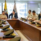 Acto. Este domingo, se celebró la primera reunión del mando institucional en la Policía Nacional.