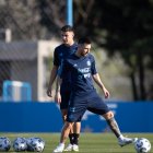 Messi entrenó de manera normal y sin molestias en Ezeiza.