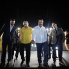 Los rivales políticos dejaron de lado sus diferencias para celebrar a Barcelona