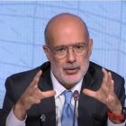 Rodrigo Valdez, director del Departamento del Hemisferio Occidental del FMI, en rueda de prensa este 13 de octubre de 2023.