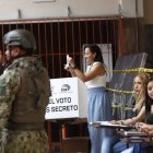 Marcela Aguiñaga ejerció su derecho al voto