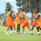 Los jugadores redoblaron el trabajo en la Casa de la Selección el fin de semana.