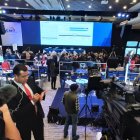 Medios de comunicación nacionales e internacionales llegaron al Centro de Mando del CNE.