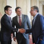 Encuentro. "Ojalá trabajemos en detener la violencia que el narcotráfico ha expandido en el Ecuador", fue la frase que Petro acompañó con esta imagen.