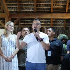 Desde su casa, en Olón, Daniel Noboa se proclamó ganador de la segunda vuelta.