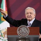 Andrés Manuel López Obrador, durante una rueda de prensa en Palacio Nacional, hoy en Ciudad de México