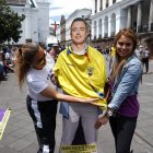 Los coidearios han llegado, sobre todo de Quito, pero también hay delegaciones de Imbabura y Tungurahua.