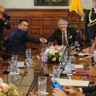 Daniel Noboa, presidente electo, se reunió con Guillermo Lasso para tratar la transición