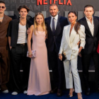 En Londres, los Beckham en la gala de presentación de la serie.