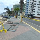 Reclamo. Por años, las barandas estuvieron dañadas, al igual que las escaleras que conducían al mar.