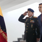 El presidente electo, Daniel Noboa, durante su visita a Carondelet.