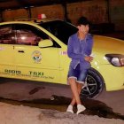 Víctima. El carro fue hallado en la vía a Guayllabamba el domingo.