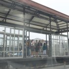 Vía Daule. En la parada aledaña a la Penintenciaría no funcionan las puertas.