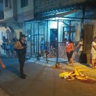 Policía. Acordonó el sitio donde fue asesinado Franco Villamar.