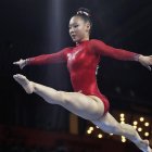 La gimnasta Kara Eaker fue doble campeona del mundo con Estados Unidos.