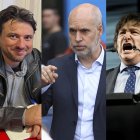 Combo de fotografías de archivo que muestra a los aspirantes a la Presidencia de Argentina, desde la izquierda, Patricia Bullrich, Juan Grabois, Horacio Rodríguez Larreta, Javier Milei y Sergio Massa.