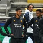 Braga (Portugal), 23/10/2023.- Real Madrid players attend a training session in Braga, Portugal, 23 October 2023. Real Madrid will play against SC Braga in their UEFA Champions League match on 24 October 2023. (Liga de Campeones) EFE/EPA/HUGO DELGADO