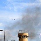 Vista de una zona controlada por EE.UU. en Irak durante un ataque, en una fotografía de archivo.