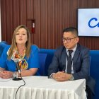 Lourdes Cuesta, gerente de CNT, durante la presentación de las medidas de prescripción de deudas.