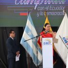 La presidenta del CNE, Diana Atamaint.