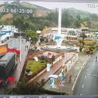 Medida.- Las cámaras de Ecu 911 Carchi muestra la situación en las vías por el paro del transporte pesado.