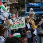 Marcha a favor de Palestina en Quito.