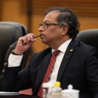 El presidente de Colombia, durante su viaje oficial a China, el miércoles 25 de octubre.