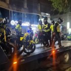 Control. Se verificaron también los papeles de las motocicletas.